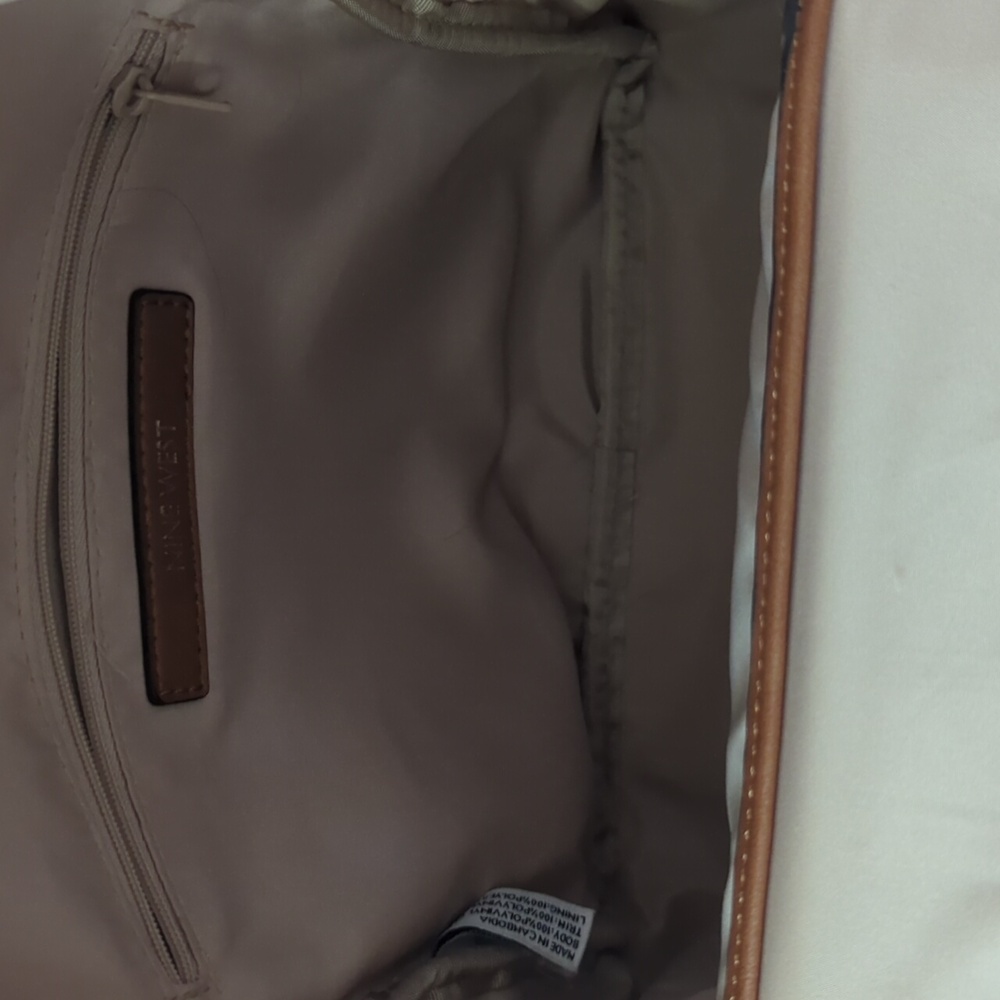 Nine West Brown Krissy Patterned Backpack - image 8